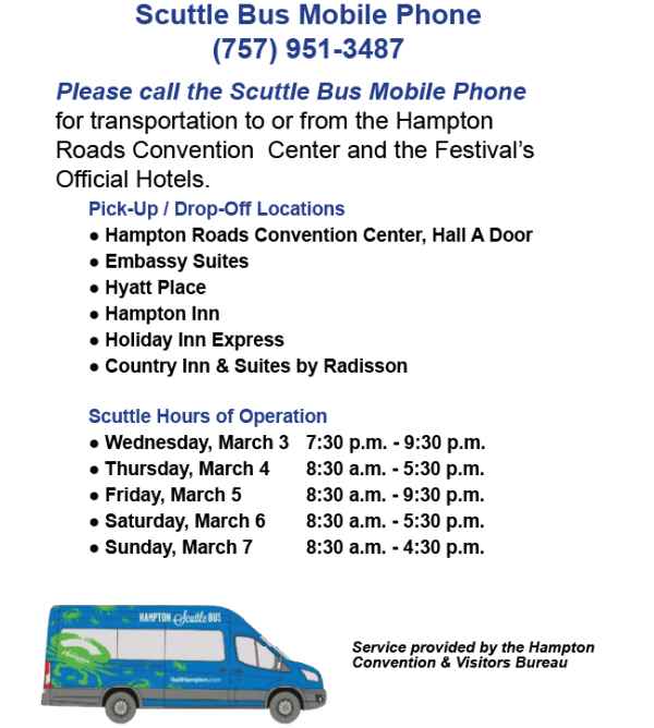 Scuttle Bus Schedule web